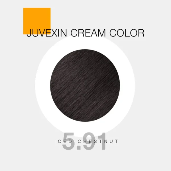 سری رنگ موهای Juvexin Cream Color Pro Iced Chestnut